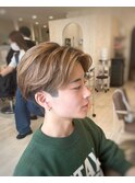 メンズのブリーチカラー＊ミルクティーベージュ＊
