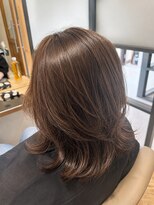 ヘア ルーナ バイ アプリーレ(hair lune by Aprire) 透明感カラーナチュラルブラウンハッシュカットミディアム