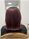 艶感レッドブラウンミディ