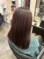 エクファ ヘア シェリル 草津 南草津店(ex-fa hair cherir)&nbsp;ミルクティーブロンド/ダークブルー/デジタルパーマ/南草津