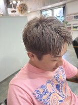 メロウ(mellow)&nbsp;刈り上げないメンズショートandハイトーンカラー
