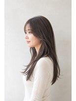 ベルス(bellus)&nbsp;艶ロングレイヤー×ダークモカグレージュ