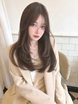 マインバイアフロートギンザ(MYNE by AFLOAT GINZA) 透明感シアーグレージュ/レイヤーカット/ロング/ハッシュカット