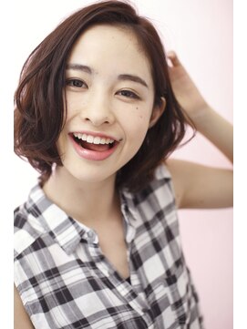 ヘアリゾート バレンタイン(hair+resort valentine) 耳かけルーズボブ