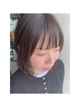 サーカス(circus) パッツン前髪/ブルーアッシュボブ★