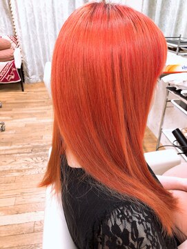 ヘアーメイク パチャラ 成増駅前店(Hair make PACHARA) ☆ビビットカラー☆オレンジ☆特殊カラー☆ハイトーンカラー☆