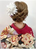 振袖セットゆるシニョン