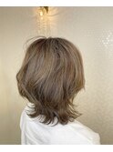 白髪ぼかしハイライトカラー