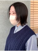 Lond表参道【伊杏】小顔フェイスレイヤー 切りっぱなしボブ