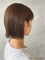 ソーエン ヘアー エイト 札幌駅前店(soen hair eight by HEADLIGHT) ブラウンベージュ×切りっぱなしボブ_807S1550