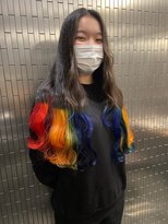 ボアップ 京橋店(boappu)&nbsp;#レインボー　#派手髪　#初カラー