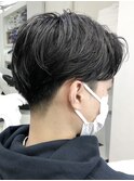MEN'S HAIR  センターパート　ツイストスパイラル　コンマヘア