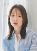 シースルーバング/切りっぱなしボブ/エアリーロング/美髪