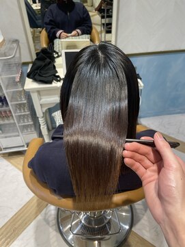ロンド ストラーダ 心斎橋(Lond strada) マチルダボブ×ピンクベージュ×美髪［髪質改善/縮毛矯正］