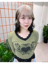 ペレ 渋谷(PELE)&nbsp;ウルフ/マチルダボブ/ピンクベージュ/インナーグレージュ/渋谷