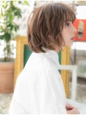 ★ミルクティーアッシュくせ毛風エアリーボブ10代20代30代★10