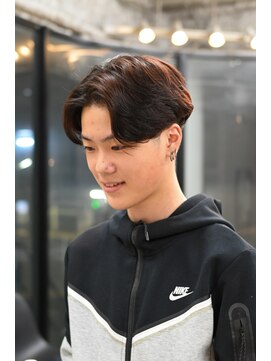 スレイ 西宮(SLAY) 波巻きハイライトアップバングツーブロックマッシュ