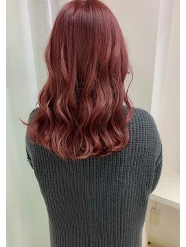 ルノン(LUNON) チェリーピンクカラー ブリーチ/ピンクカラー/韓国/ミディアム