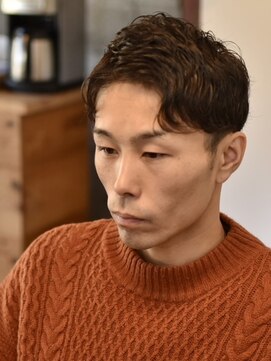 リム メンズヘア(LIM men's hair) 艶感無造作アップバング【メンズカット/メンズヘア】