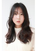 暗髪フェアリーレイヤーゆふるわ愛されスタイルシースルーバング
