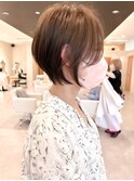 ハンサム丸みショートボブ/ショート//前髪/丸みショートボブ