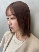 ココ なかもず店(COCO)&nbsp;レイヤーカット/ボブ/髪質改善/チェリーブラウン