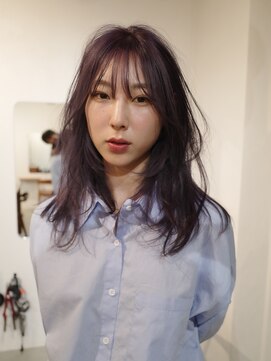 ヨー(Yoh-) 【ラベンダーカラー/阿部達哉】レイヤーカット/ブリーチカラー