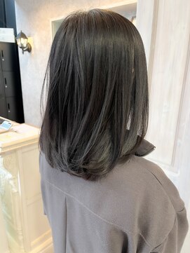 キャアリー(Caary) 福山人気プレミアム酸性ストレート美髪艶髪ダークグレージュ20代