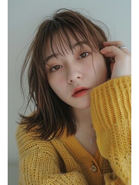 ラナ 新宿(lana) ボブレイヤー/顔まわり/シースルーバング//【lana hair 新宿】