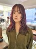 【前髪/顔周りレイヤーカット】＋カラー＋2stepトリートメント