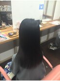 髪質改善ツヤ髪ロング＊冬カラーアッシュブラック10代20代