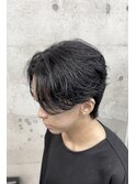 メンズ　ミディアムフェザーパーマ