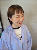 ミニボブ　オン眉