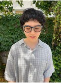 20代30代ベリーショートくせ毛風ニュアンスパーマ