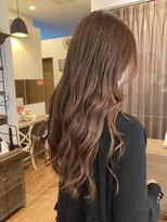 フェイバリットビューティシャルム(Favorite Beauty Charme) ブリーチなし艶カラー×ピンクオレンジカラー×上大岡駅近く