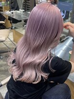 サンクマーケット 渋谷(cinq MARKET)&nbsp;渋谷ピンクベージュカラーペールピンクカラー顔周りレイヤー30代