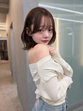 ボタン ハカタ(VOTAN hakata) 博多/顔周りカット/前髪/ボブ/マロンベージュ