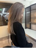 着物ヘア/大人ガーリー/ダークアッシュ/似合わせカット/栄