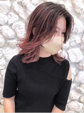 モアナ バイ ヘッドライト 長野駅前店(Moana by HEADLIGHT) Moana長野駅前#バレイヤージュ#ピンク#ピンクブラウン