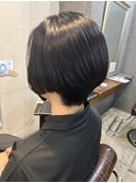 まとまり抜群ショートボブ×縮毛矯正