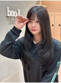 ＊大人ガーリー アッシュグレーくびれレイヤー