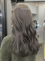 ヘアーアイスカルテット(HAIR ICI QUARTET)&nbsp;夏カラー◆グレージュロング/落ち着いた大人の透明感