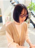 小顔見え♪ミニボブ