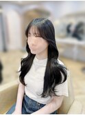 韓国顔周り/ハイレイヤーカット/ワンホンレイヤー/銀座