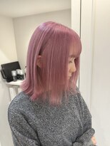 フリーダムガーデン 岡山駅前店(freedom garden)&nbsp;10代20代可愛さ溢れるピンクラベンダー&外ハネボブ