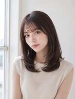 ワゴンバイアフロート(Wagon by afloat)&nbsp;ミディアム×顔まわりレイヤー/シースルーバング20代30代池袋