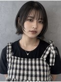 ハッシュカット グレージュ デザインカラー 町田