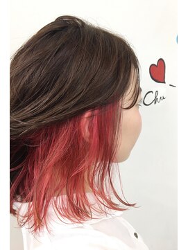 ノラ シンディ(NORA CYNDY) ストロベリーレッドインナーカラー☆