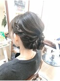 ゆるふわシニヨンアレンジ【ヘアアレンジ　立川/立川南/七五三】