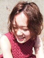 ククル ヘアー(cucule Hair) 京都・西院cuculehair　リップラインのユルフワミニボブ